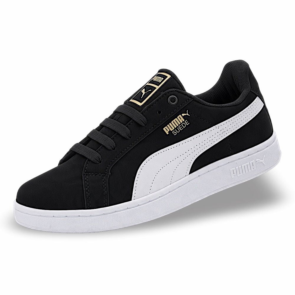CALZADO URBANO MOD. SUEDEC L26 PUM SUEDE COLOR NOBUCK NEGRO BLANCO