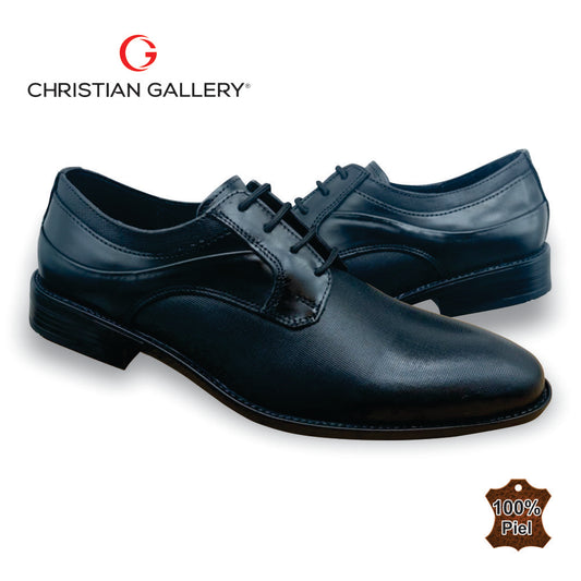 Zapato Formal de Piel mod. 3024-1 color negro – Christian Gallery