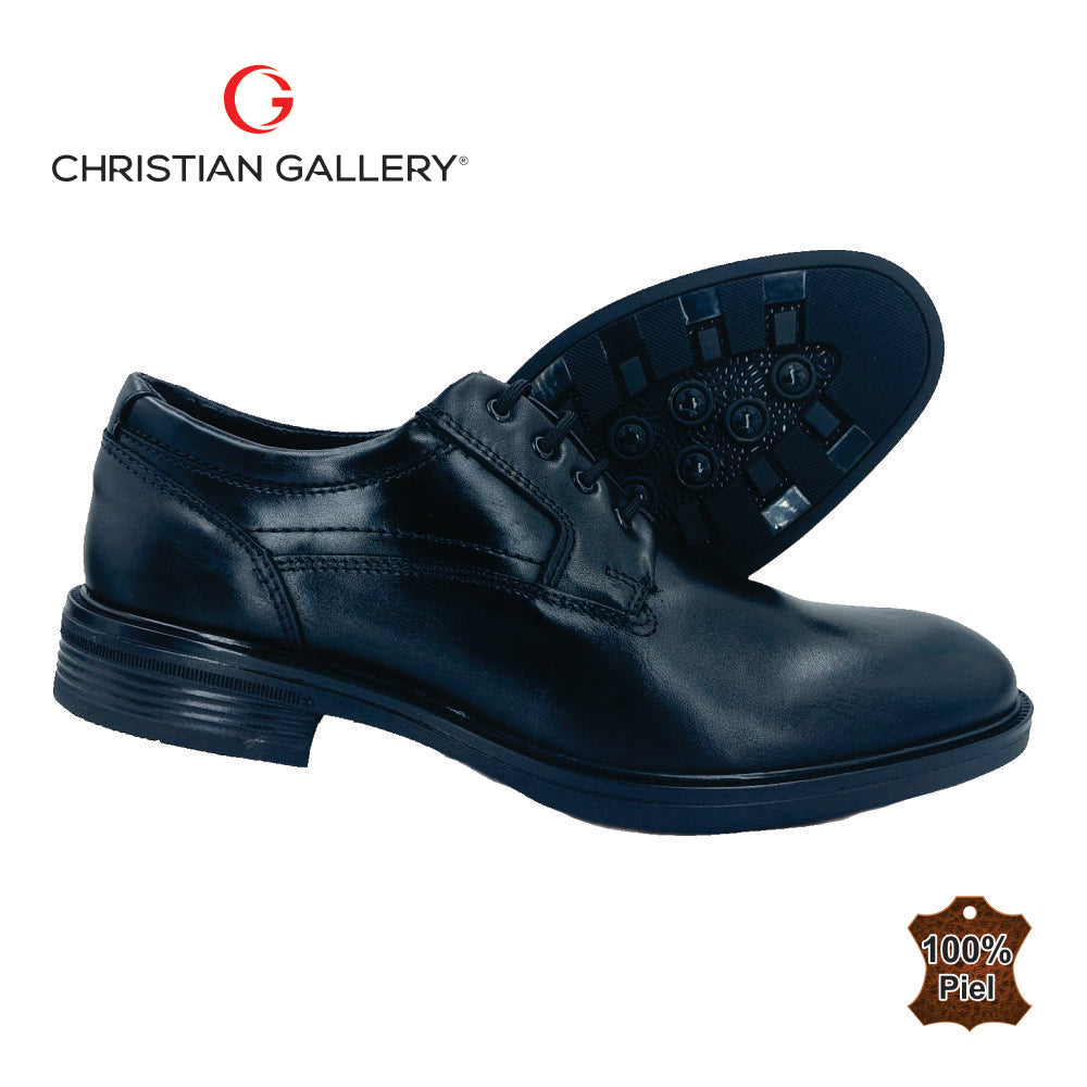 Zapato Formal de Piel mod. 5450-2 color negro – Christian Gallery
