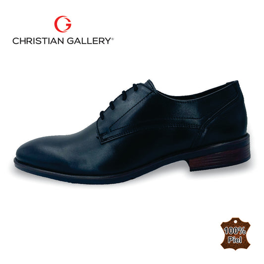 Zapato Formal de Piel mod. 5256-1 color negro – Christian Gallery