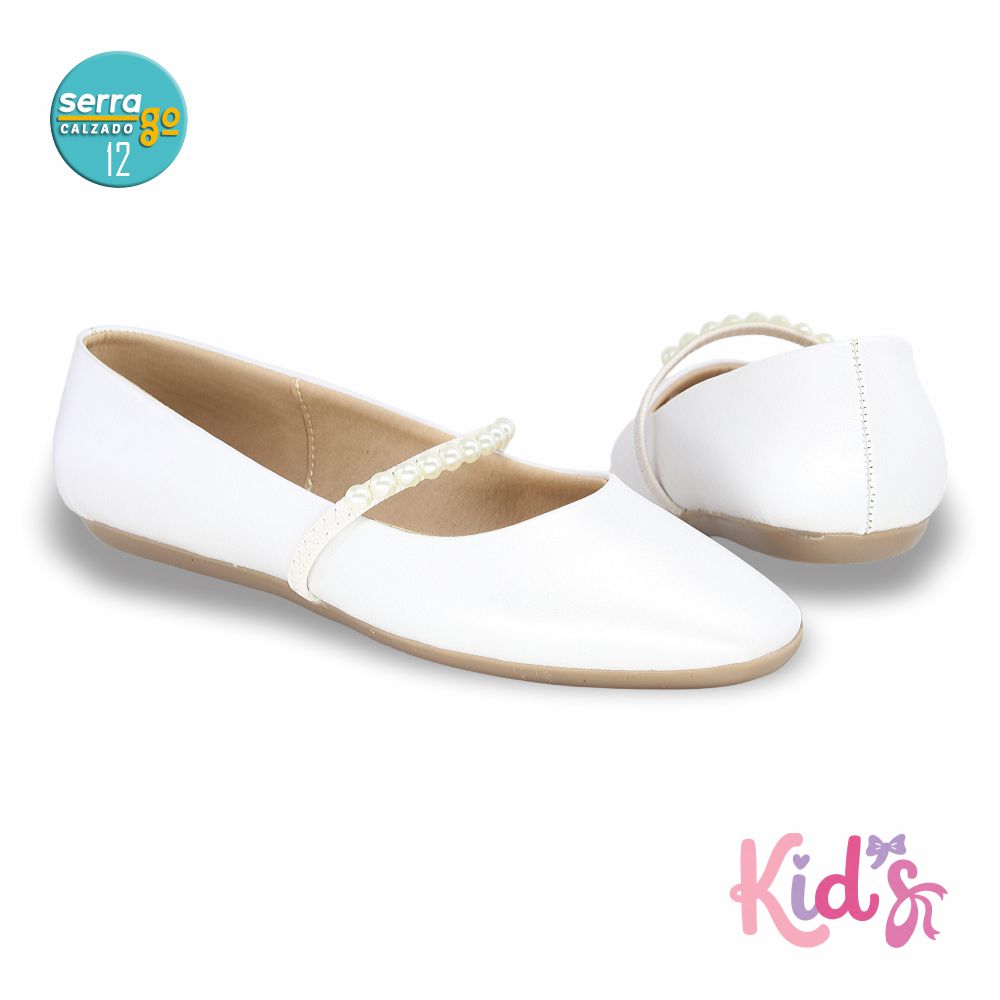 BALERINA PARA NILA ZULIA, ESTILO 4000, COLOR BCO PERLA, CORRIDA 12 - 24.5