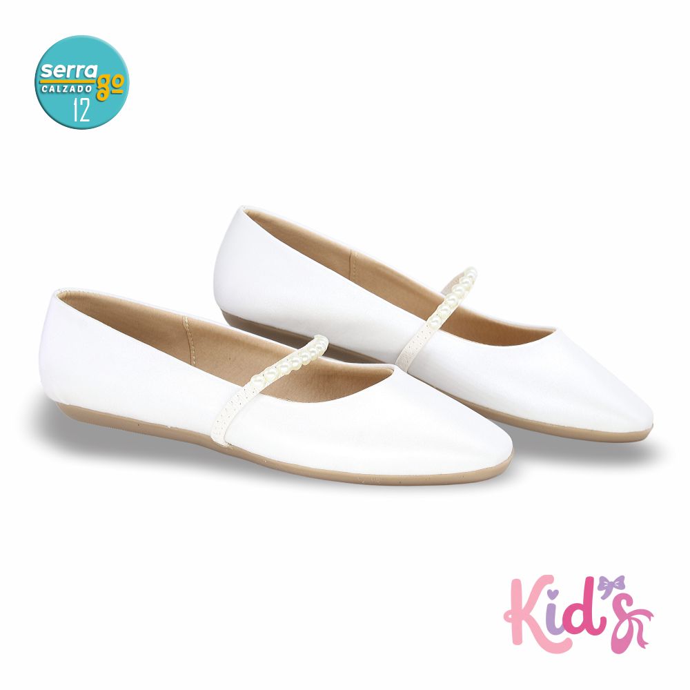 BALERINA PARA NILA ZULIA, ESTILO 4000, COLOR BCO PERLA, CORRIDA 12 - 24.5