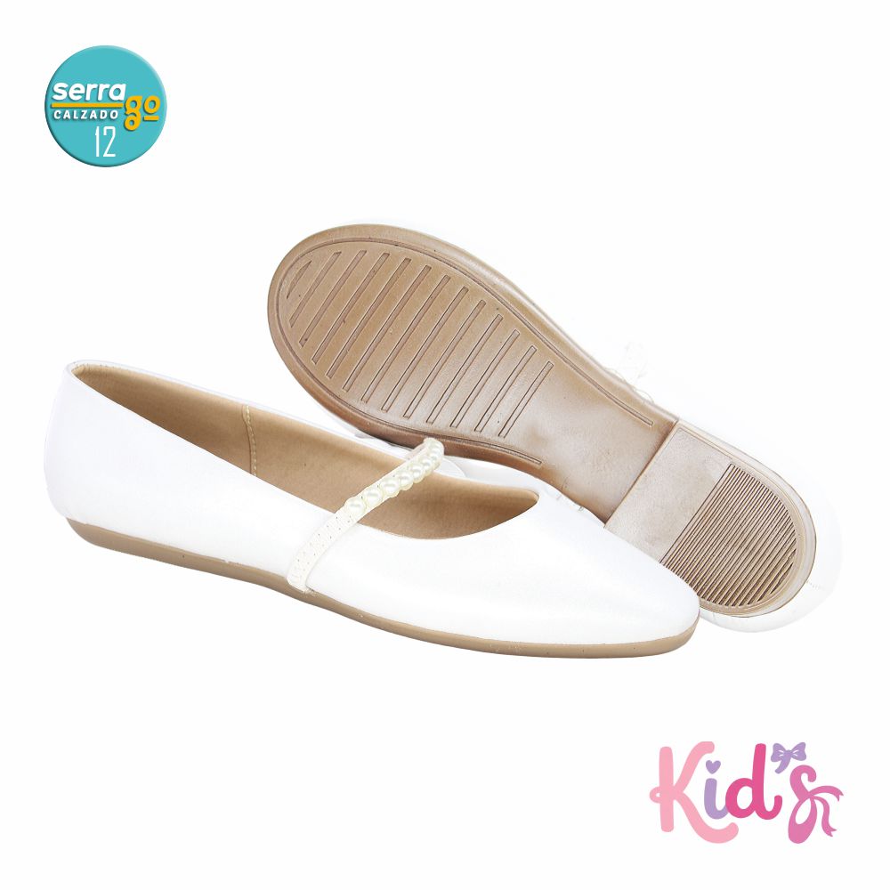 BALERINA PARA NILA ZULIA, ESTILO 4000, COLOR BCO PERLA, CORRIDA 12 - 24.5