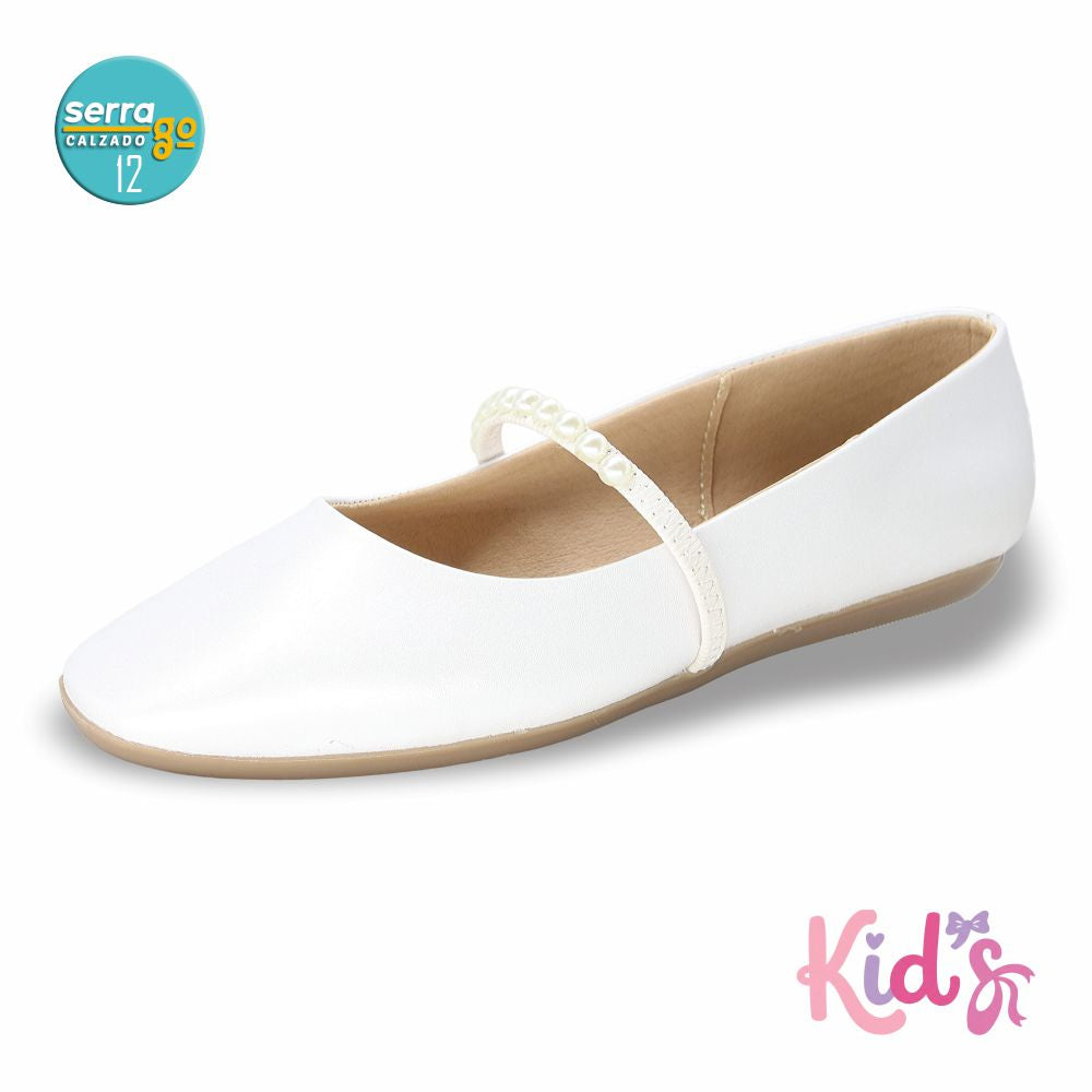BALERINA PARA NILA ZULIA, ESTILO 4000, COLOR BCO PERLA, CORRIDA 12 - 24.5