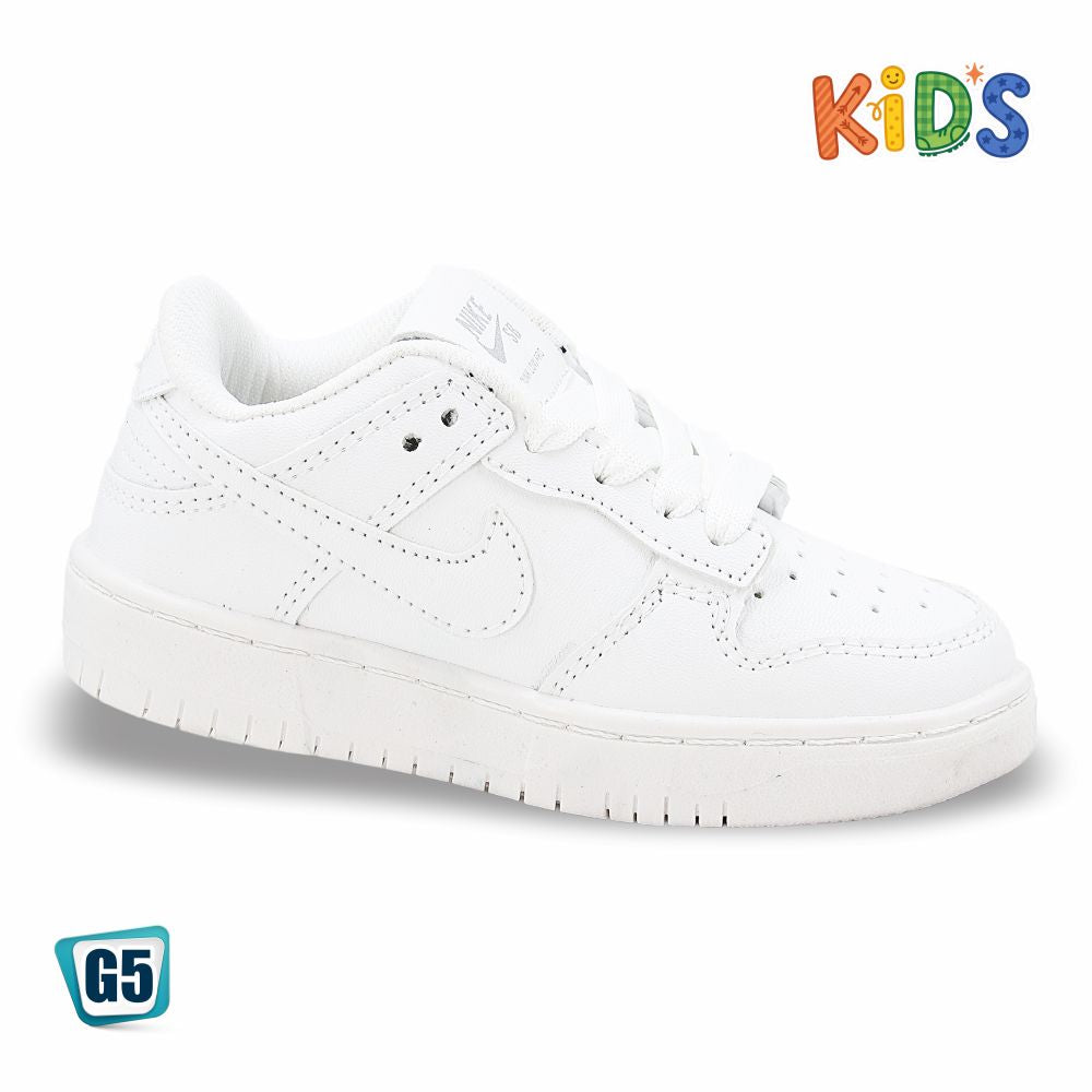 CALZADO URBANO KID´S G520, ESTILO 6000G, COLOR BCO TOTAL, CORRIDA 18 - 21.5