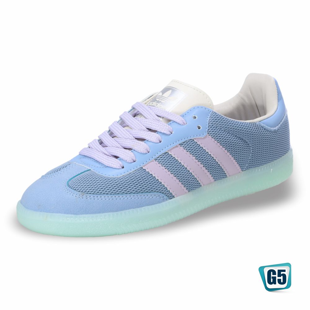 CALZADO URBANO G521, ESTILO SAMBA, COLOR AZUL HIELO LAV, CORRIDA 22 - 26.5.