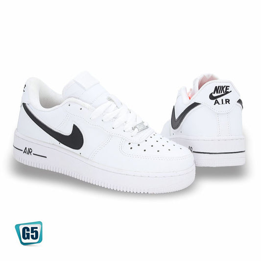 CALZADO URBANO MOD. AF1MA-6 COLOR BLANCO NEGRO FOOT