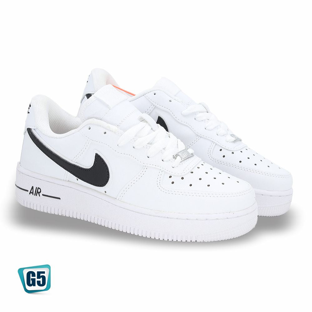 CALZADO URBANO MOD. AF1MA-6 COLOR BLANCO NEGRO FOOT