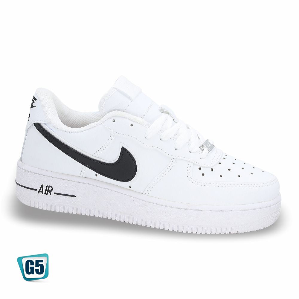 CALZADO URBANO MOD. AF1MA-6 COLOR BLANCO NEGRO FOOT