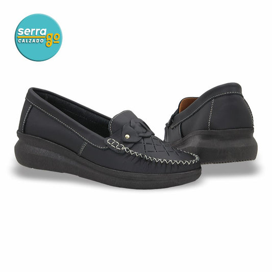 MOCASIN CONFORT DAMA ESTILO 634 COLOR NEGRO