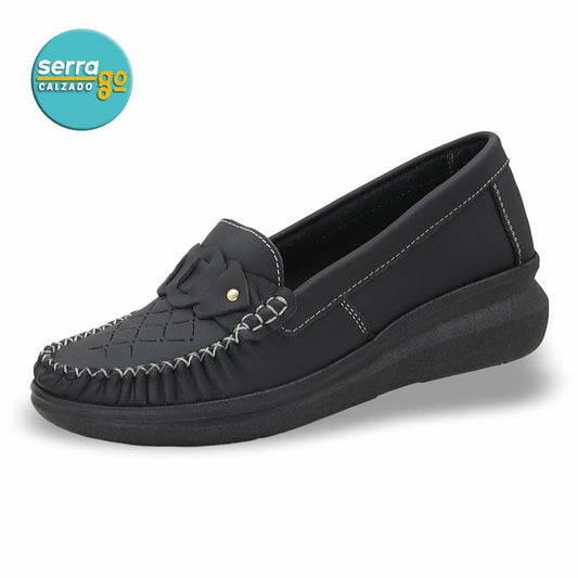 MOCASIN CONFORT DAMA ESTILO 634 COLOR NEGRO