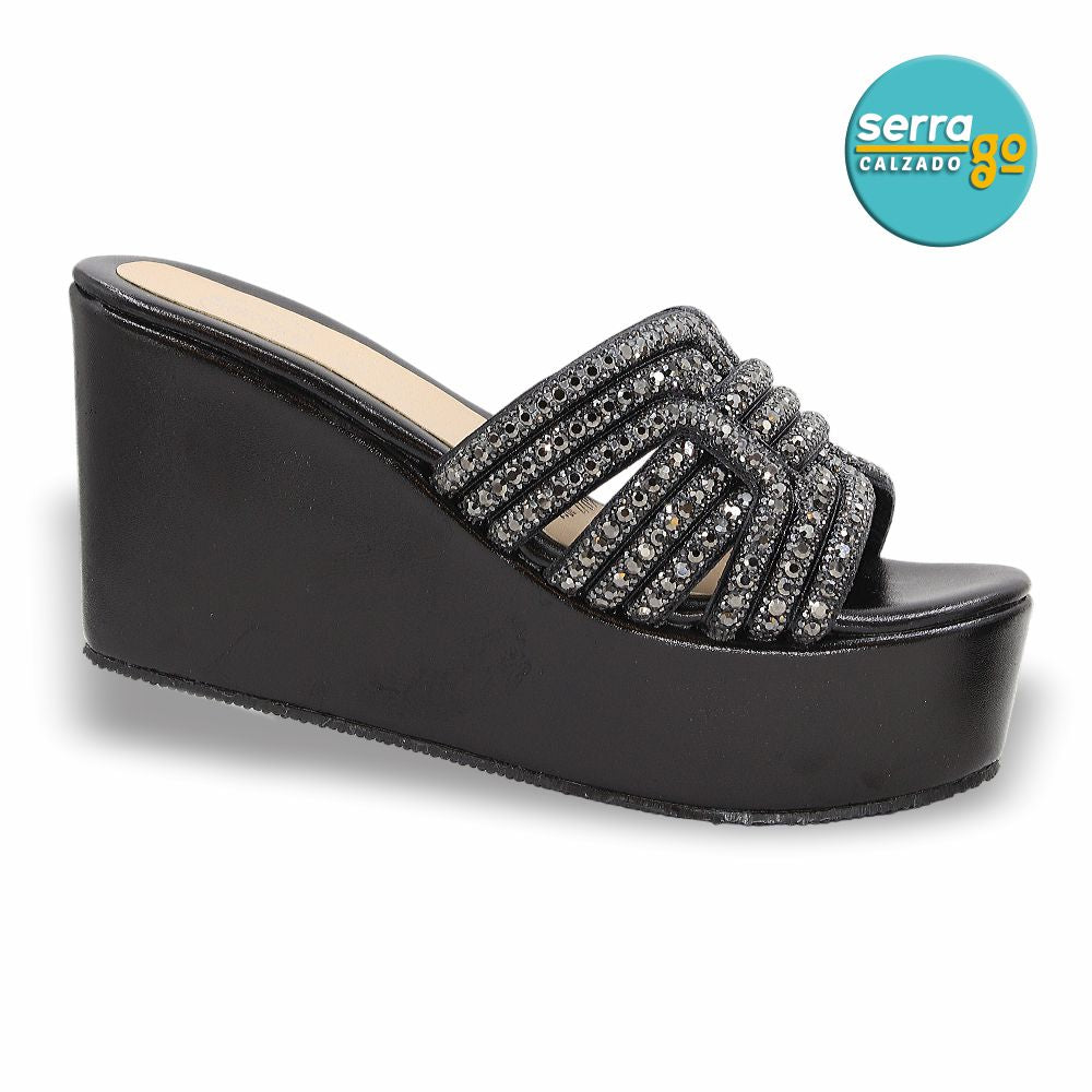 SANDALIA DE PLATAFORMA MOD. 2506 COLOR NEGRO