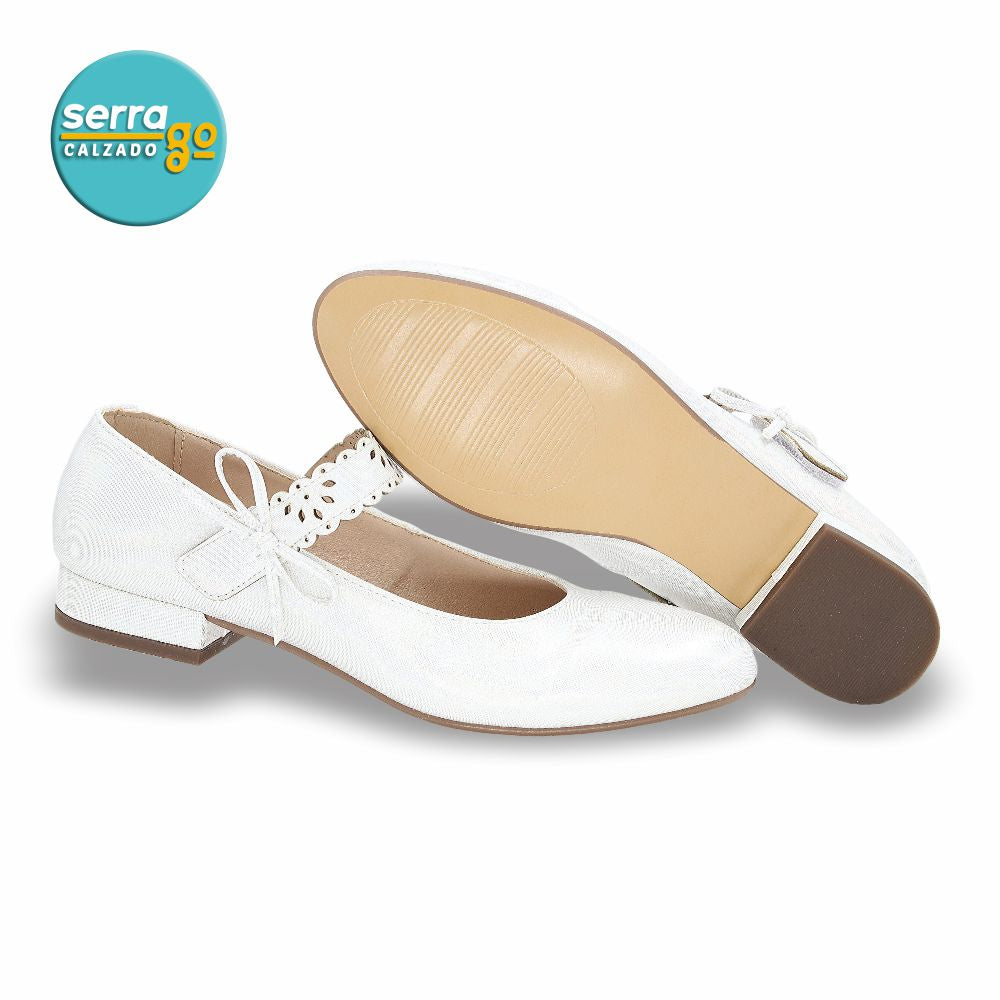 CALZADO FORMAL CLASICO INFANTIL ESTILO 267013 COLOR PLATA