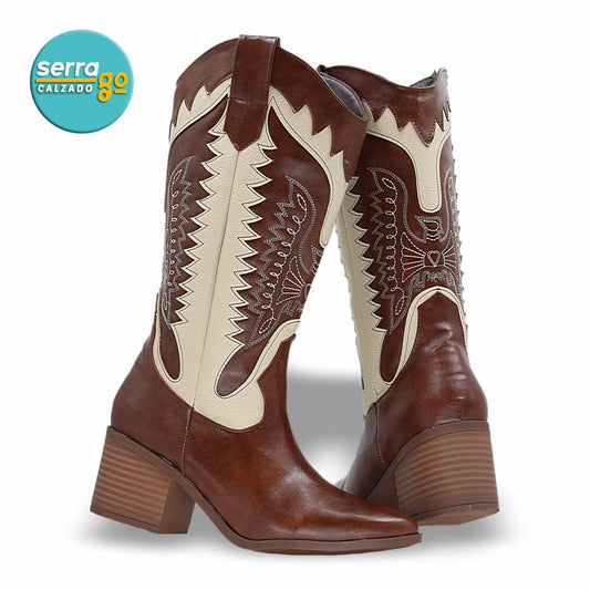 BOTA LARGA DAMA ESTILO 6026 COLOR COÑAG