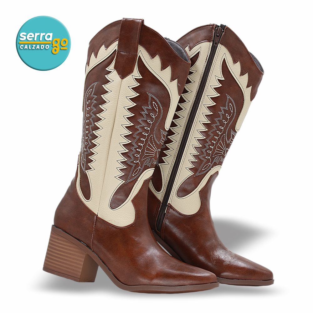 BOTA LARGA DAMA ESTILO 6026 COLOR COÑAG