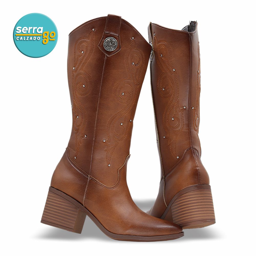 BOTA LARGA DAMA ESTILO 6029 COLOR TANG