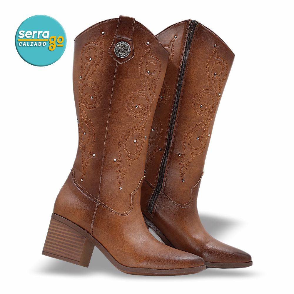BOTA LARGA DAMA ESTILO 6029 COLOR TANG