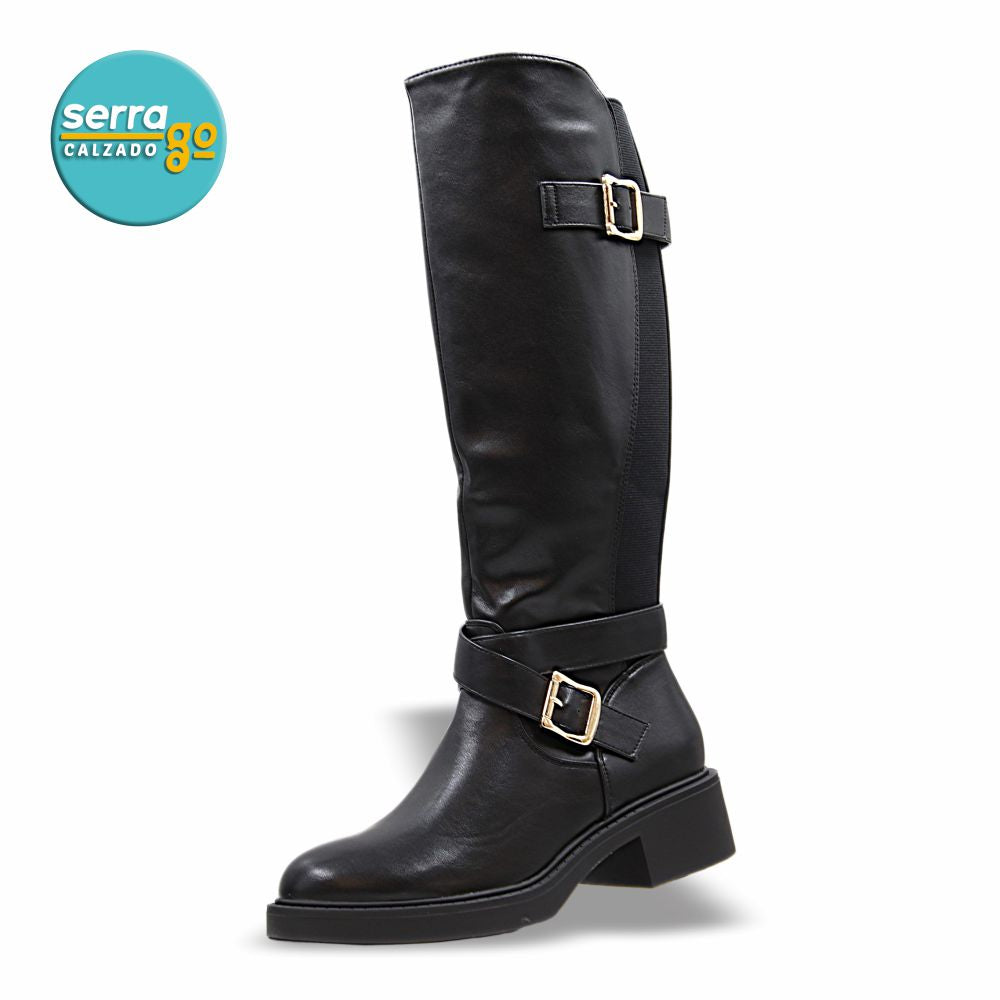 BOTA  DAMA ESTILO JO-02 COLOR NEGRO