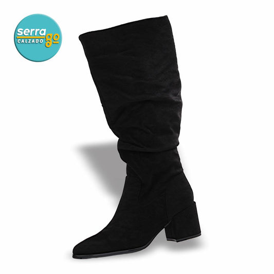 BOTA LARGA DAMA ESTILO JO-09 COLOR NEGRO