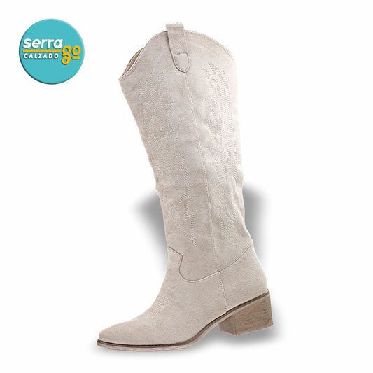 BOTA LARGA DAMA ESTILO 2086 COLOR MAIZ