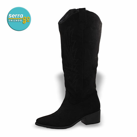 BOTA LARGA DAMA ESTILO 2086 COLOR NEGRO