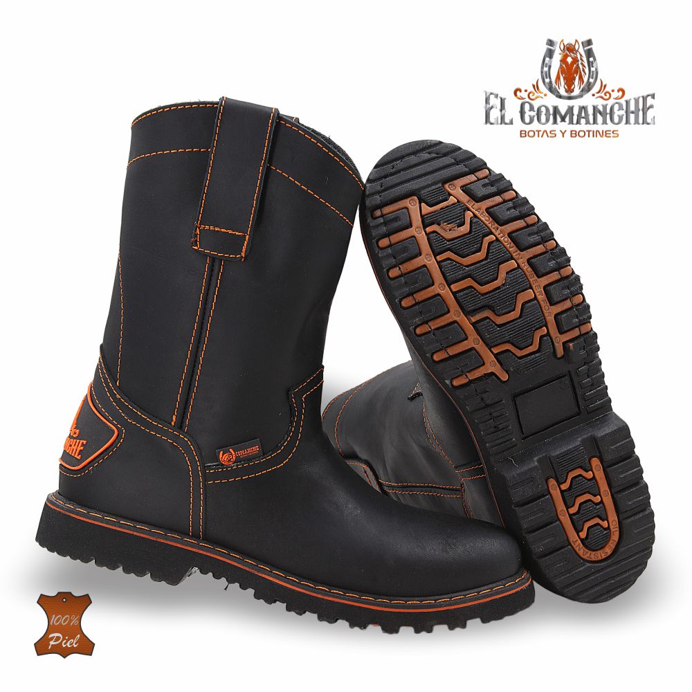 BOTA DE TRABAJO PARA CABALLERO MOD. 30 COLOR NEGRO