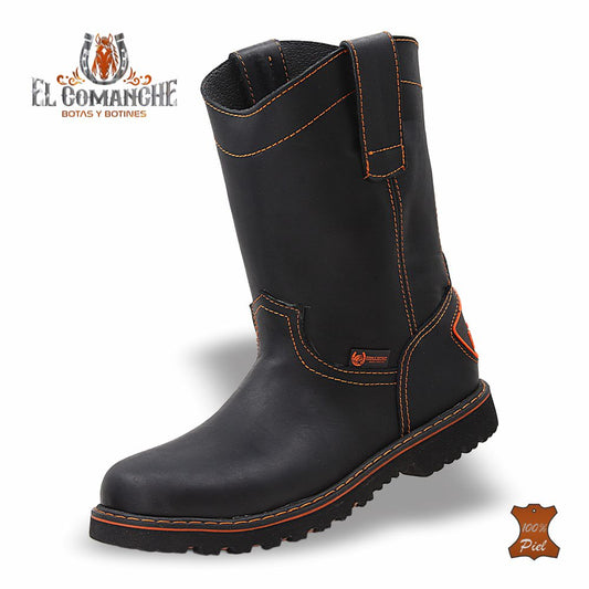 BOTA DE TRABAJO PARA CABALLERO MOD. 30 COLOR NEGRO