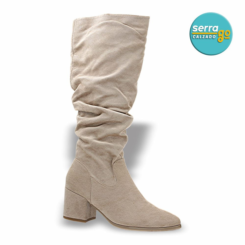 BOTA LARGA DAMA ESTILO JO-09 COLOR BUCK MAIZ