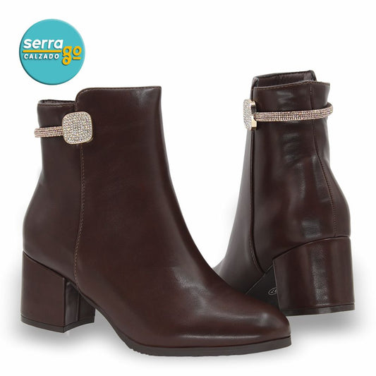 BOTA  DAMA ESTILO JO-11 COLOR CAFE