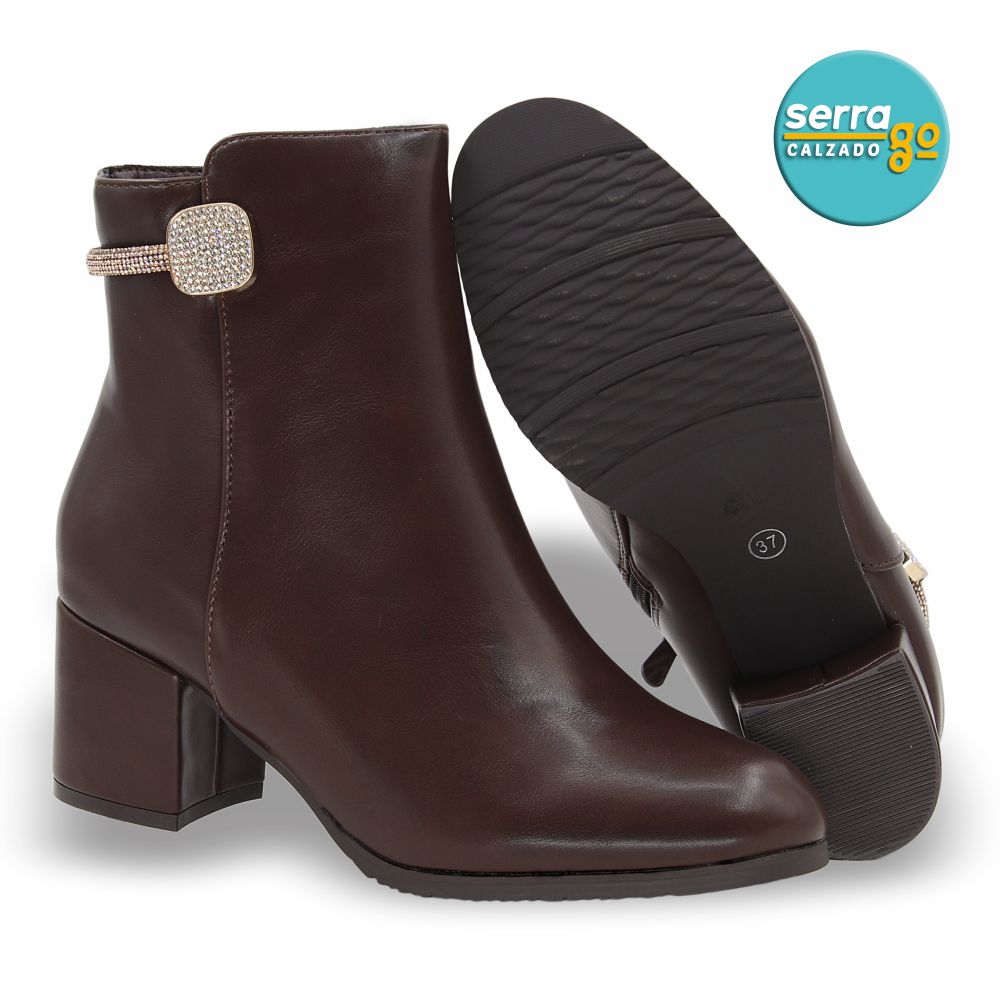 BOTA  DAMA ESTILO JO-11 COLOR CAFE