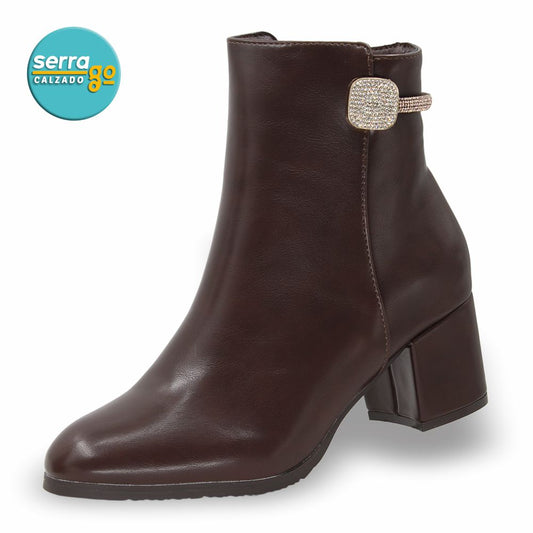 BOTA  DAMA ESTILO JO-11 COLOR CAFE