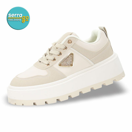CALZADO URBANO ESTILO 720 COLOR BEIGE