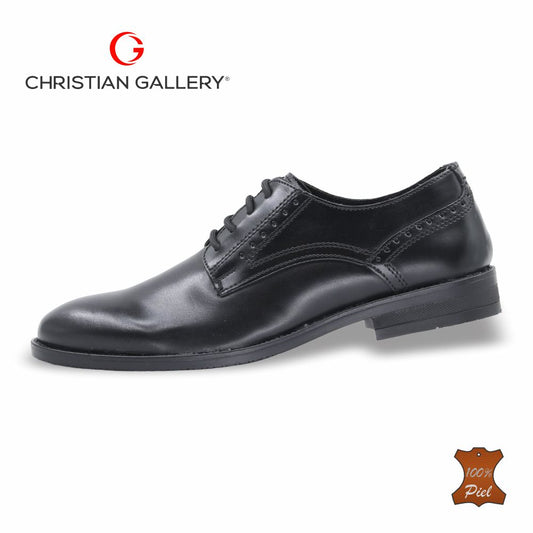 Zapato Formal de Piel mod. A302-1 color negro – Christian Gallery