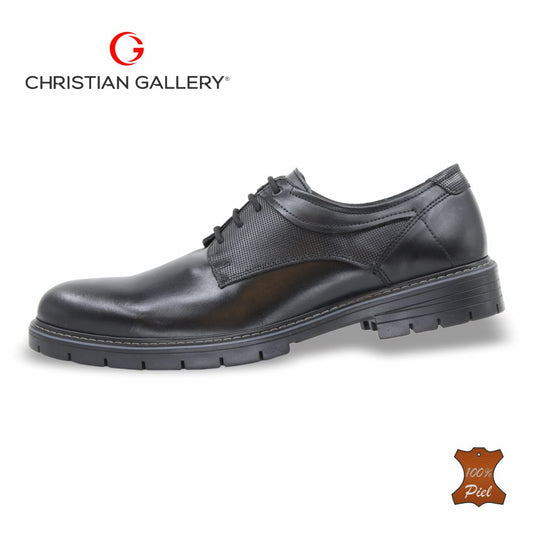 Zapato Formal de Piel mod. 732-1 color negro – Christian Gallery