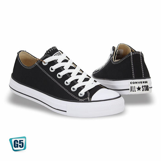 CALZADO URBANO REPLICA CONVERSE COLOR NEGRO BLANCO