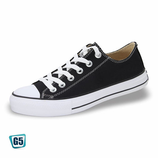 CALZADO URBANO REPLICA CONVERSE COLOR NEGRO BLANCO