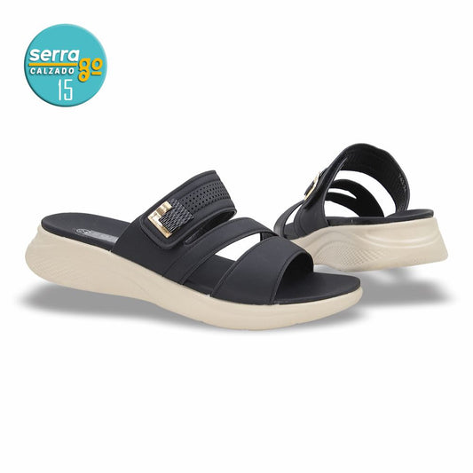 SANDALIA CONFORT DAMA ESTILO 743 COLOR NEGRO