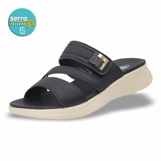 SANDALIA CONFORT DAMA ESTILO 743 COLOR NEGRO
