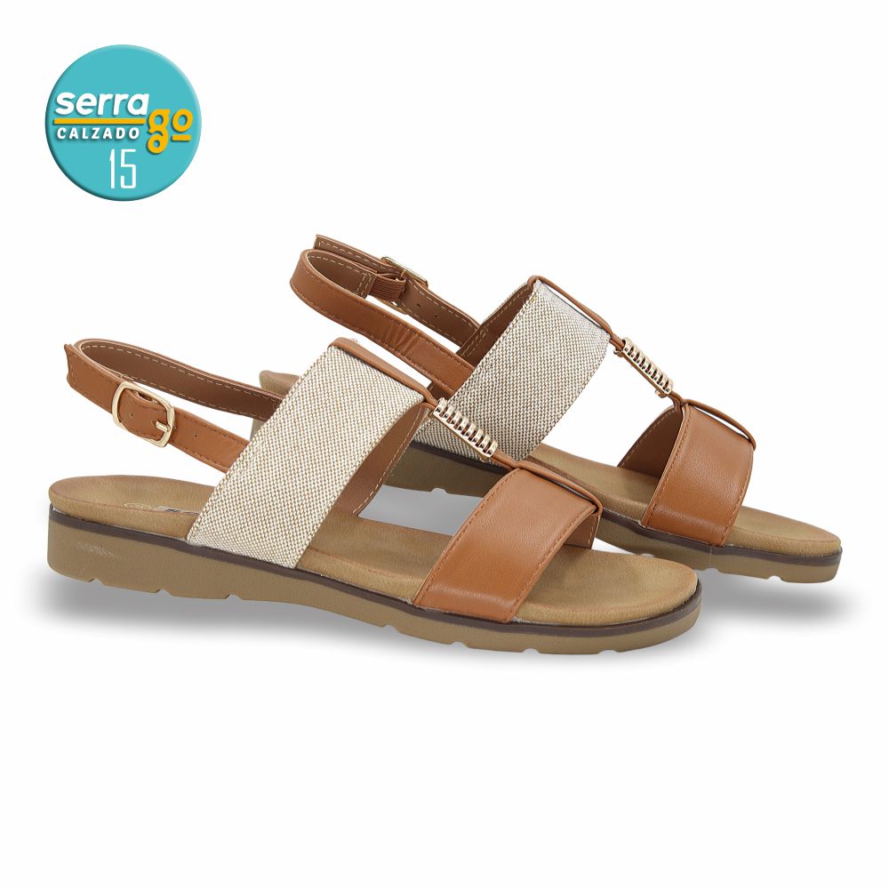 SANDALIA CASUAL DAMA ESTILO 712 COLOR TANG