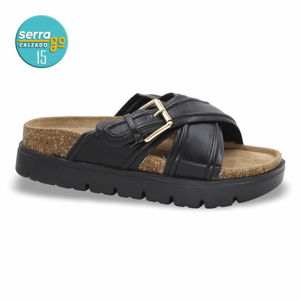 SANDALIA DAMA ESTILO 718 COLOR NEGRO