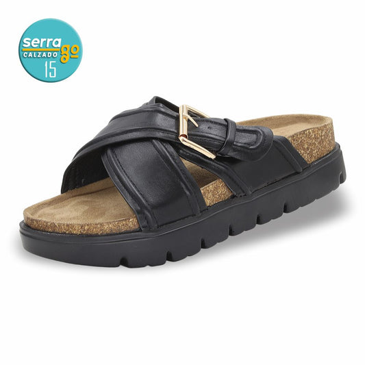 SANDALIA DAMA ESTILO 718 COLOR NEGRO