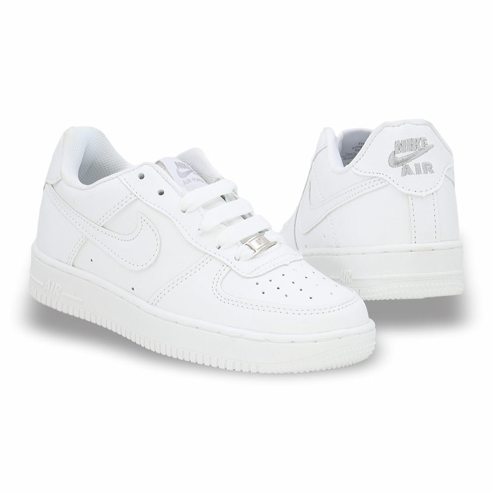 CALZADO URBANO REPLICA NIK AIR FORCE 1 L20-1 COLOR BLANCO TOTAL