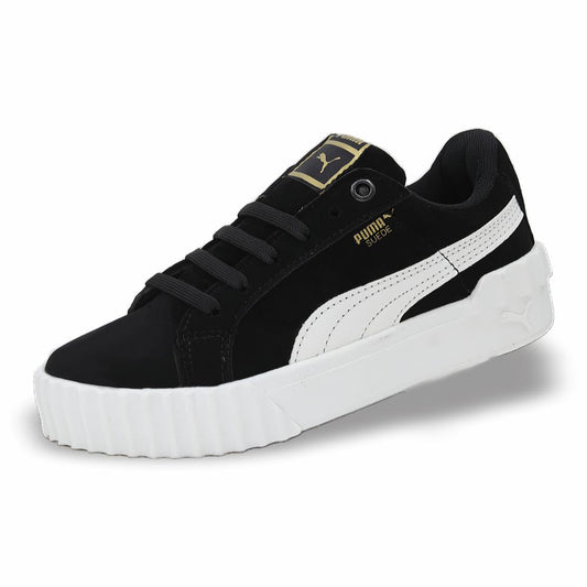 CALZADO URBANO MOD. SUEDEC L26 REPLICA PUM SUEDE COLOR NOBUCK NEGRO BLANCO