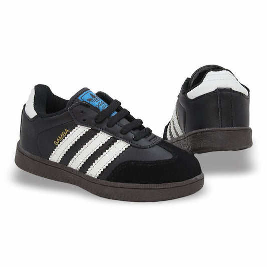 CALZADO URBANO MOD. SAMBAC L21 REPLICA ADID SAMBA COLOR NEGRO BLANCO