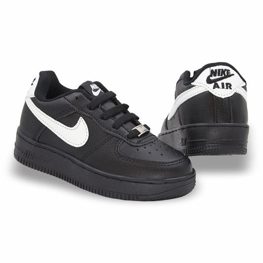 CALZADO URBANO REPLICA NIK AIR FORCE 1 L20 COLOR NEGRO BLANCO
