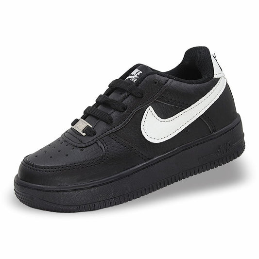 CALZADO URBANO REPLICA NIK AIR FORCE 1 L20 COLOR NEGRO BLANCO