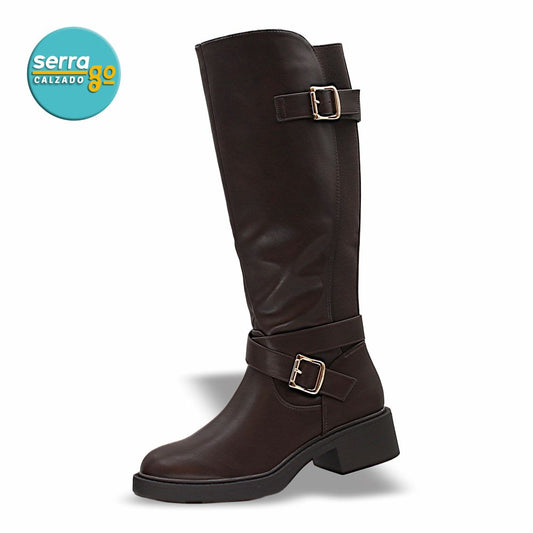 BOTA  DAMA ESTILO JO-02 COLOR CAFÉ