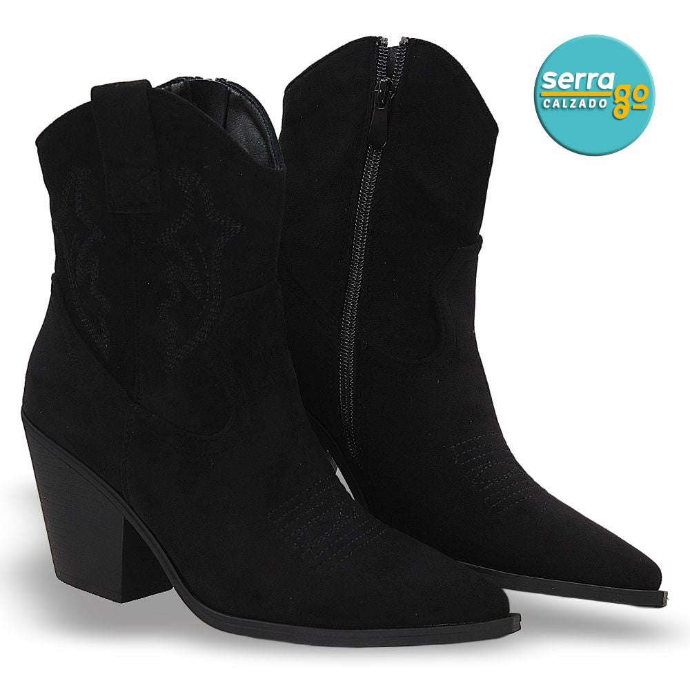 BOTA CAÑA MEDIA DAMA ESTILO 8111 COLOR NEGRO