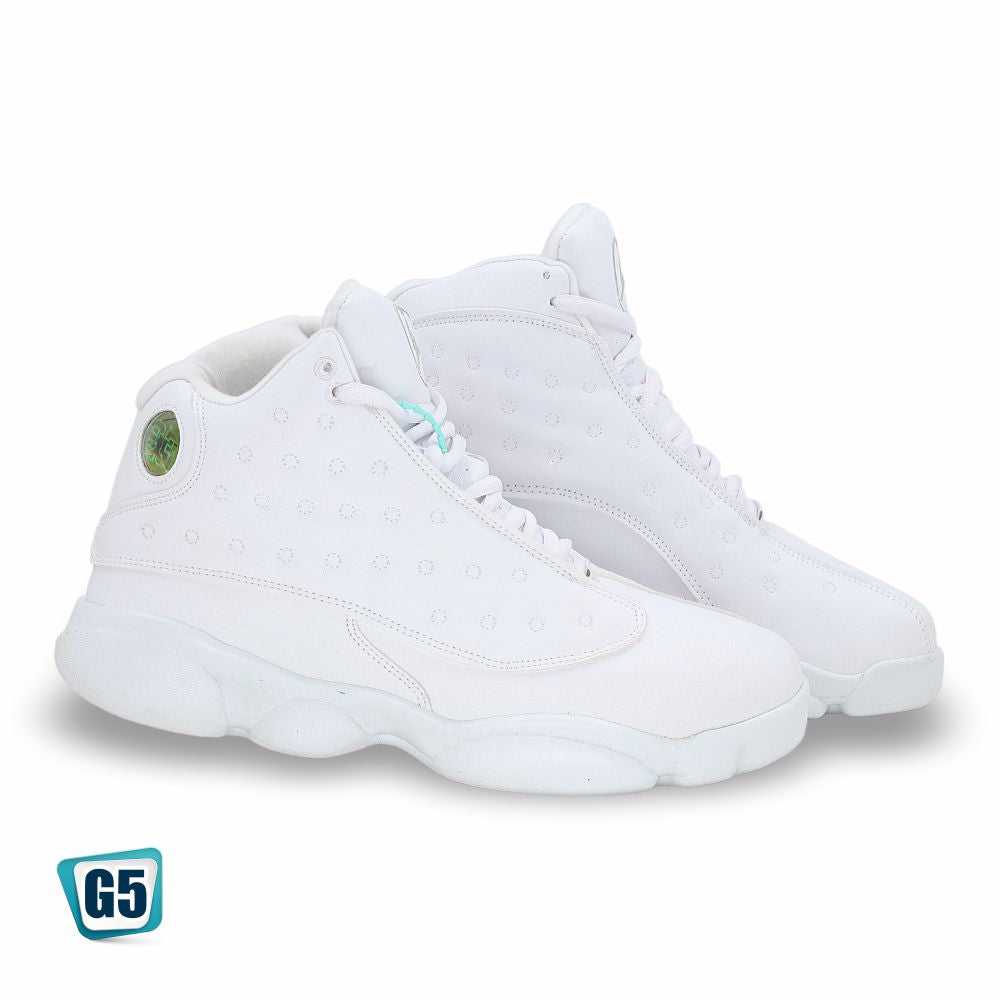 CALZADO URBANO REPLICA JORDAN RETRO R13YM COLOR ALL WHITE