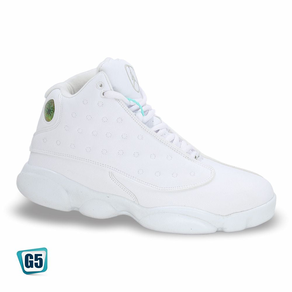CALZADO URBANO REPLICA JORDAN RETRO R13YM COLOR ALL WHITE